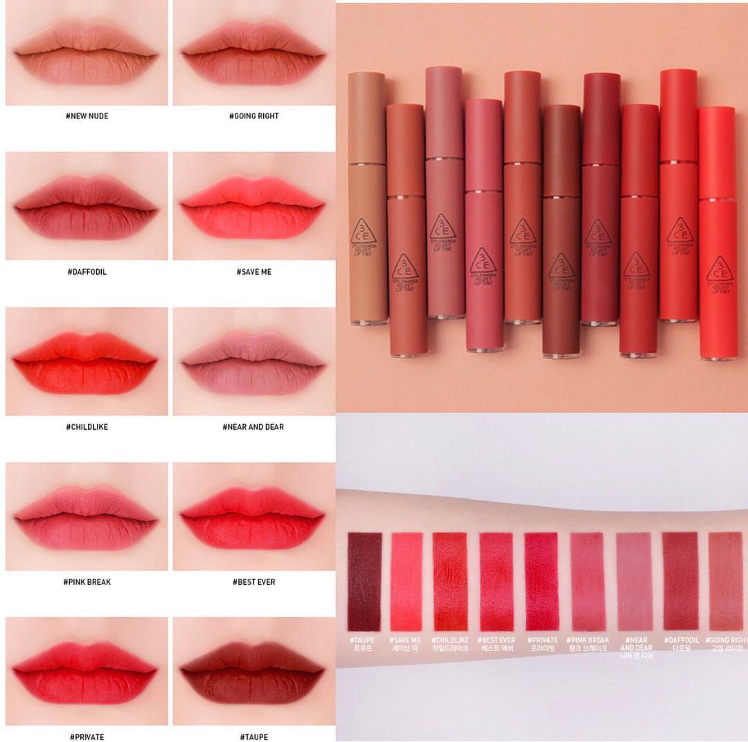 [ Review ] Son 3CE Velvet Lip Tint Best Ever (Đỏ Thuần) 1