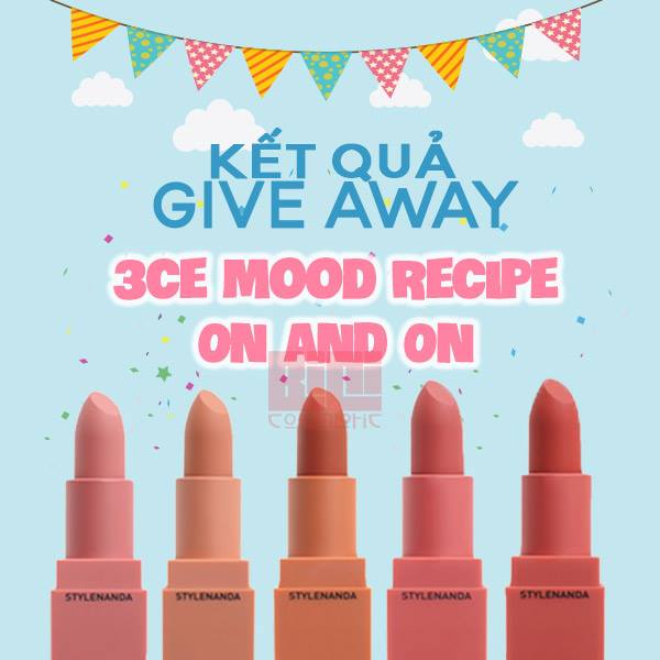 Give Away 3CE Mood Recipe 2 Give Away 3CE Mood Recipe 1