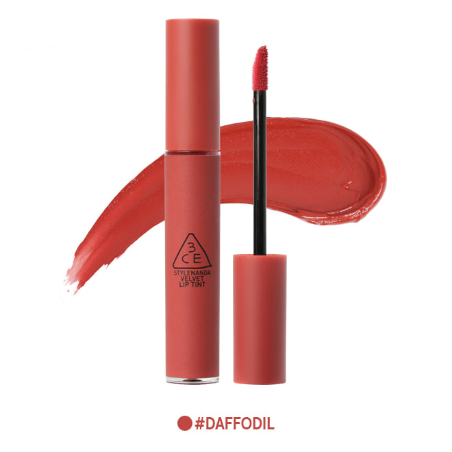 Son 3CE Velvet Lip Tint Daffodil ( Đỏ Đất ) 2 Son 3CE Velvet Lip Tint Daffodil ( Đỏ Đất ) 1