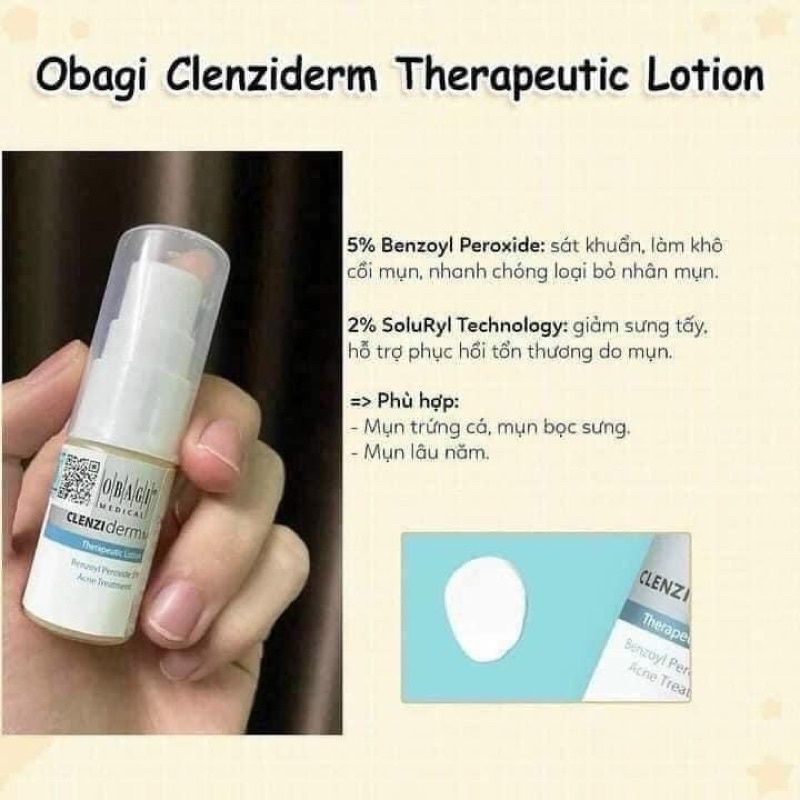  Lotion Chấm Mụn Obagi Clenziderm Therapeutic - 10ml 