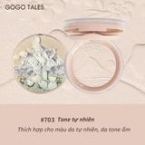  (Mẫu Mới 2022) Phấn Phủ Nén Fuji Hoa Anh Đào Kiềm Dầu  GOGO TALES Flower Girl Mount Fuji Pressed Powder 