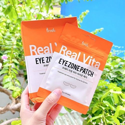  Mặt Nạ Làm Sáng Ngăn Ngừa Lão Hoá Vùng Mắt PRETTI Real Vita Eye Zone Patch 