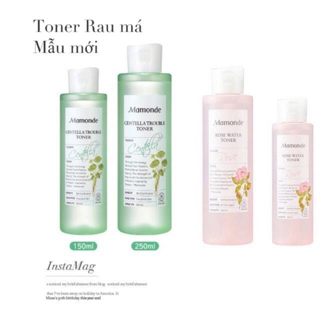  Nước Hoa Hồng MAMONDE (Rose Water/Centella) Toner - 150ml 