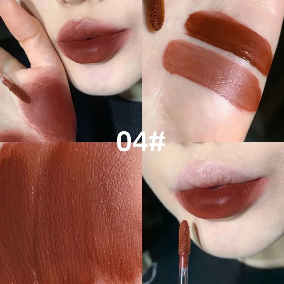  Son Kem Móc Khóa Thỏ Hồng GEGE BEAR Cute Rabbit Velvet Lip Mud Nội Địa Trung 