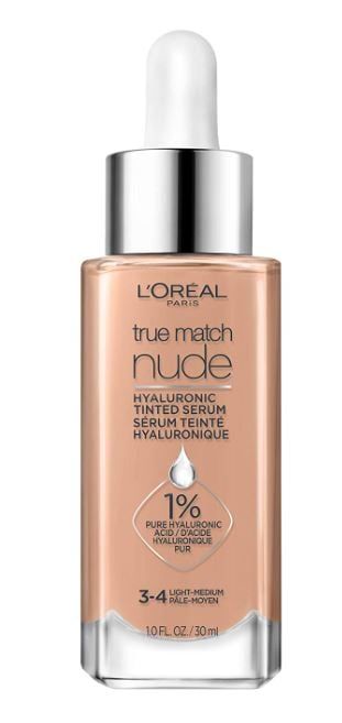  Kem Nền Dạng Tint Che Phủ Cao, Chứa Serum HA L'OREAL True Math Nude Hyaluronic Tinted Serum 2022 