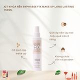  Xịt Khóa Nền BYPHASSE Fix Make Up Long Lasting 150ML 