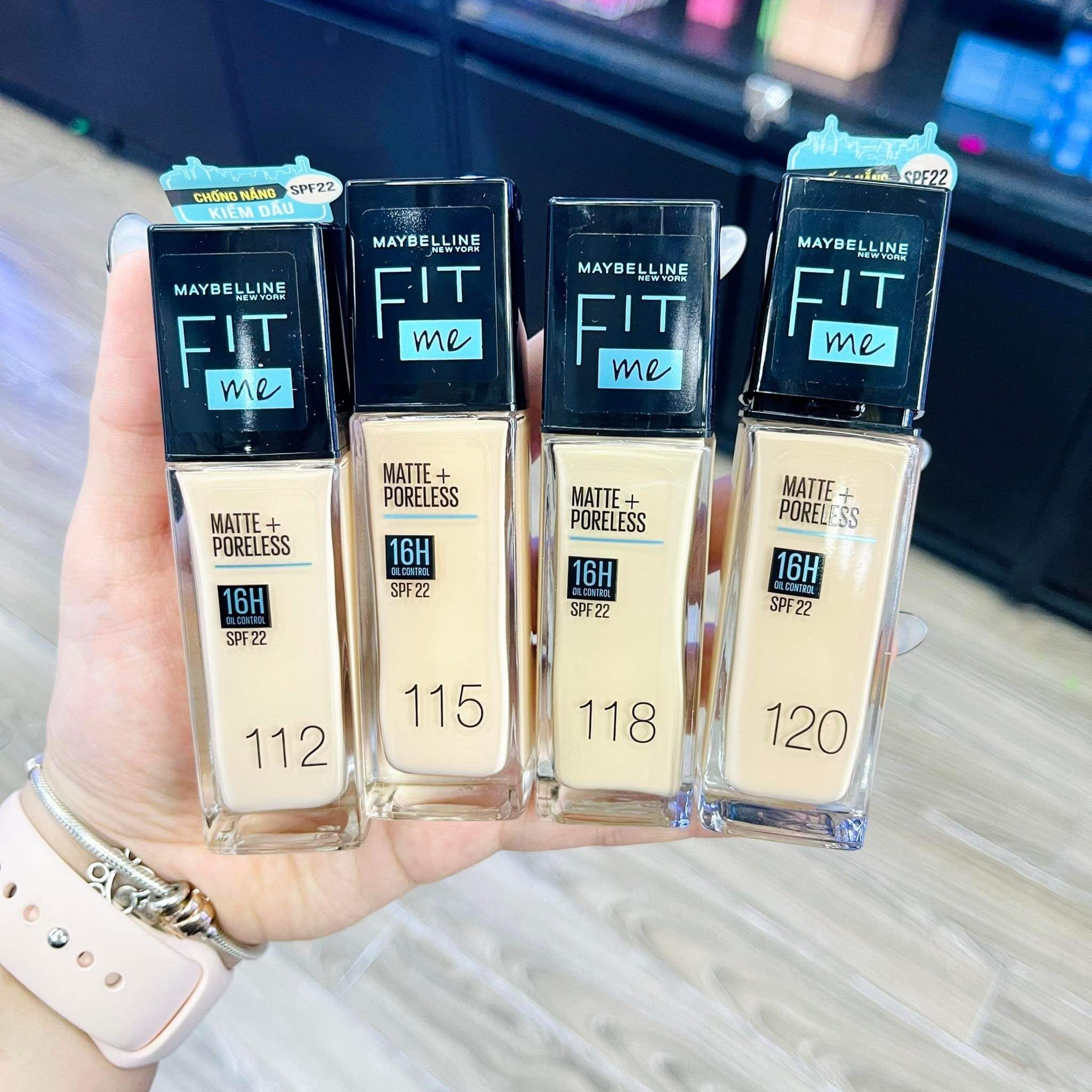  (Mẫu Mới) Kem Nền Mịn Lì Maybelline Fit Me Matte + Poreless Foundation Có Vòi Pump, Có Tem Phụ 