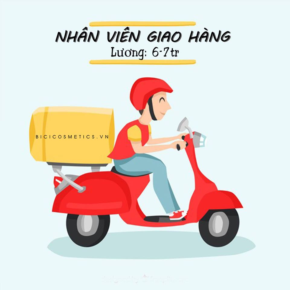 Bici Cosmetics tuyển dụng nhân viên giao hàng- shipper