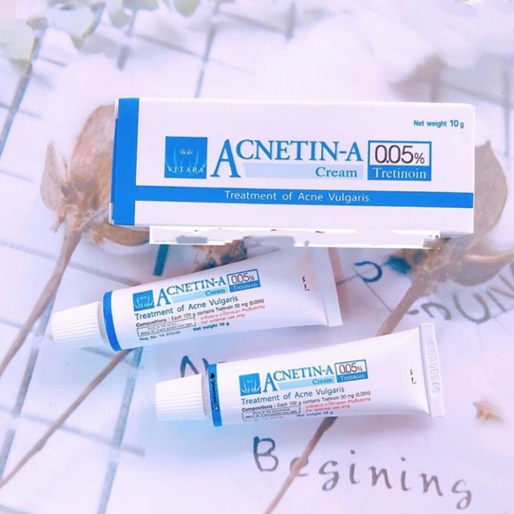  Kem Trị Mụn Vitara Acnetin-A Tretinoin 0.025%/0.05% Thái Lan 