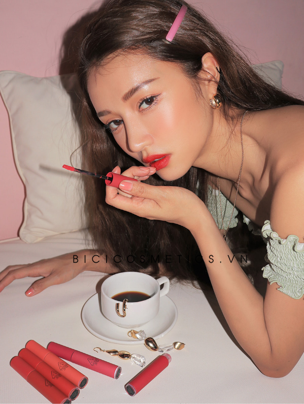 son lì 3CE Velvet Lip Tint 5 màu đặc sắc