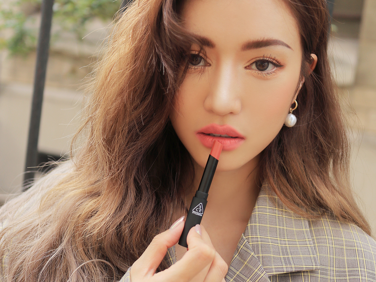3CE SLIM VELVET LIP COLOR2 MELLOW PEACH Bici Cosmetics