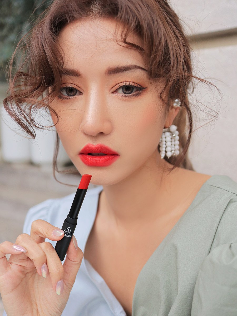 3CE SLIM VELVET LIP COLOR2 Pear Red Bici Cosmetics
