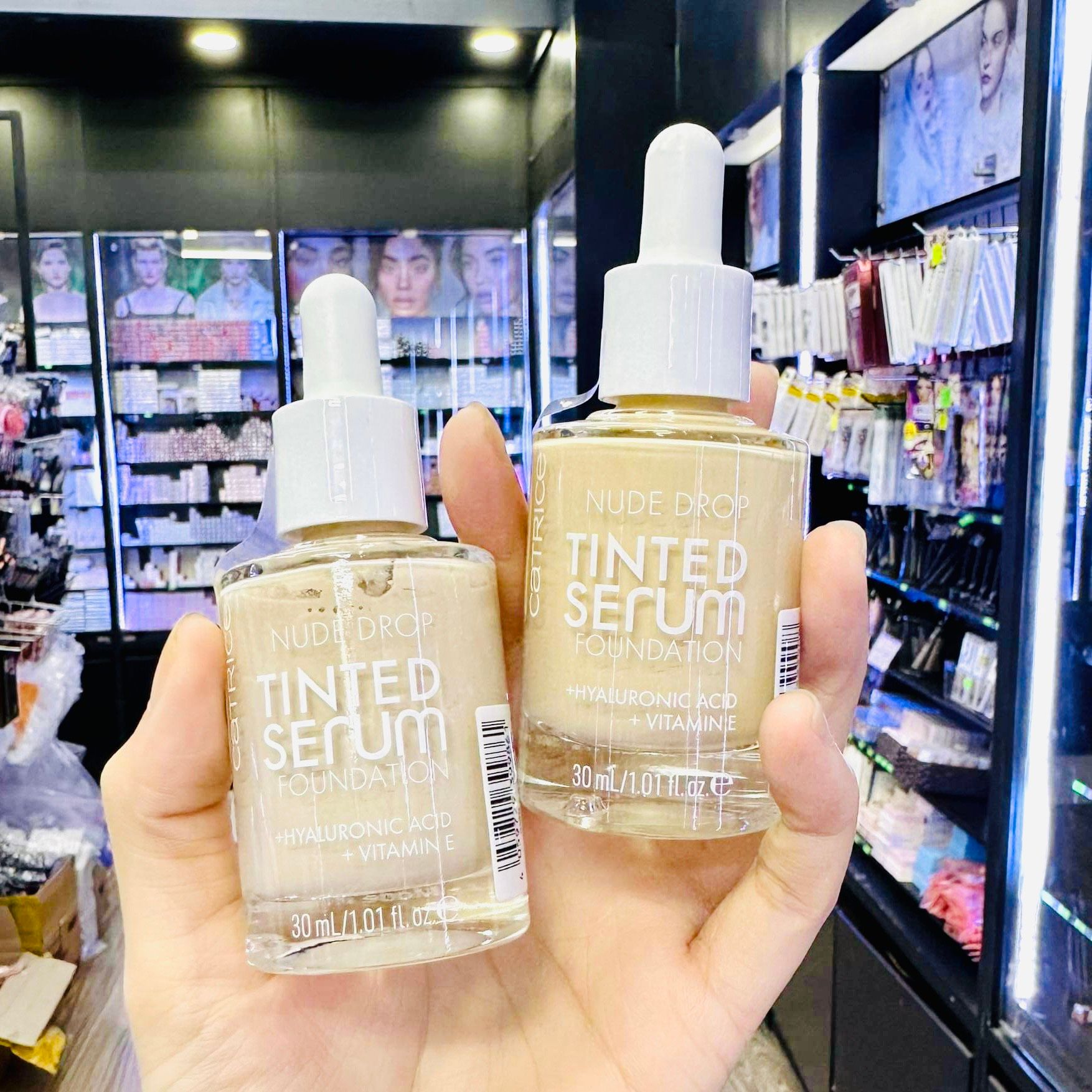 Nude Bicicosmetics CATRICE Cấp Da Serum Tinted 30ml – Phủ Drop Ẩm Nền Che Kem HA