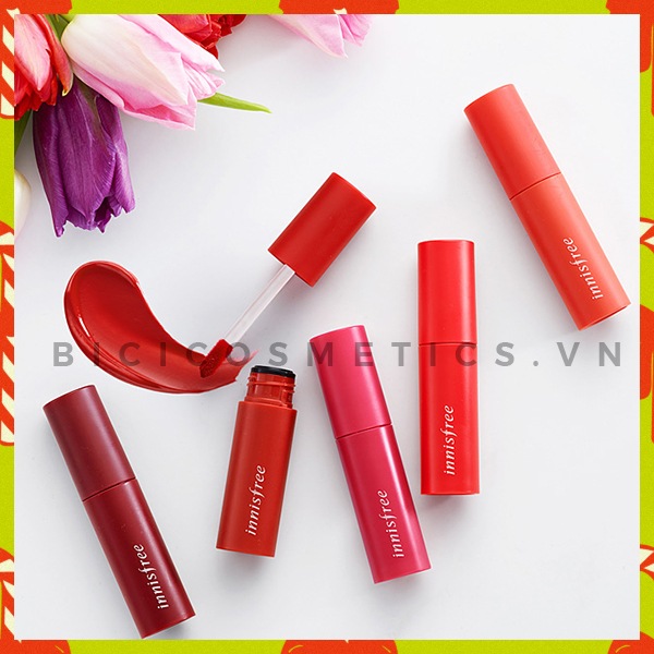 Son Innisfree Vivid Cotton Ink được lấy cảm hứng từ những đóa hoa Tulip quyến rũ 1