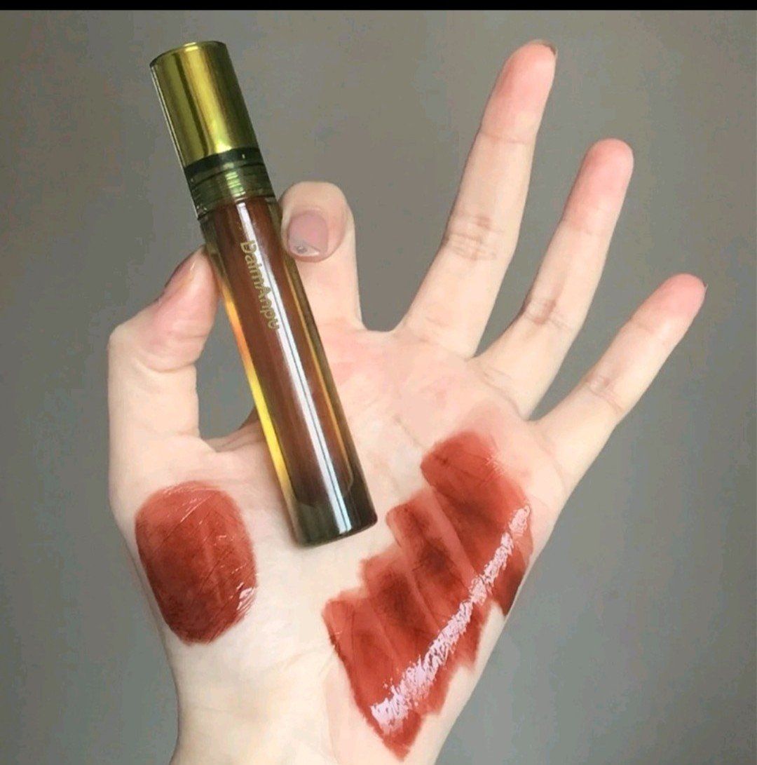  Son Tint Bóng Vỏ Xanh Matcha DaimAnpu Mirror Lip Glaze 