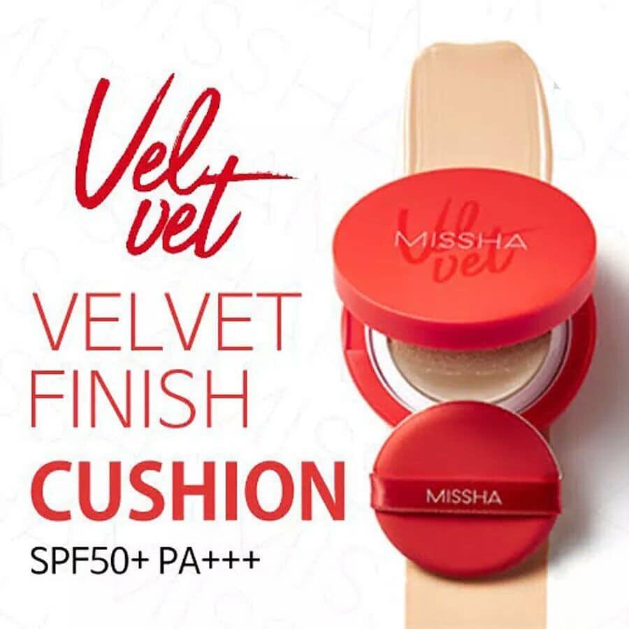 Phấn nước che phủ hoàn hảo Missha Velvet Finish -bicicosmetics.vn