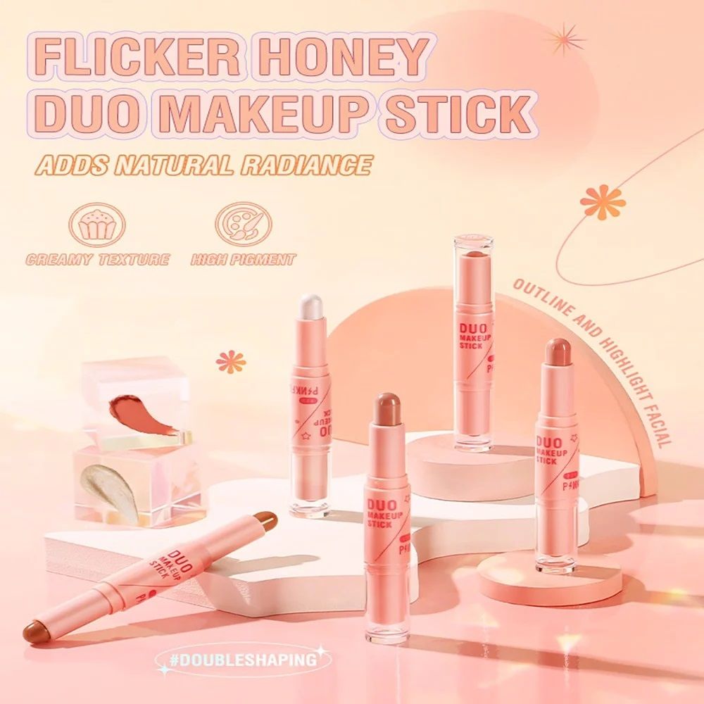  Thỏi Tạo Khối Và Bắt Sáng Tiện Lợi PINKFLASH Duo Makeup Stick Nội Địa Trung 