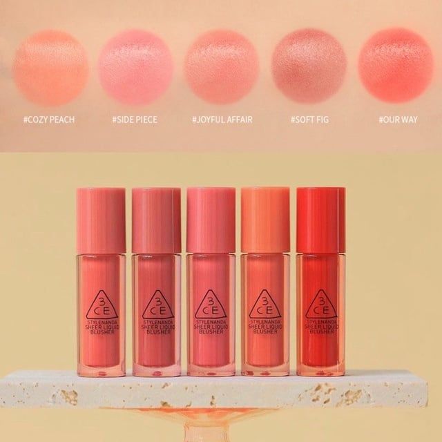  Má Hồng Dạng Kem 3CE Sheer Liquid Blusher 3g 