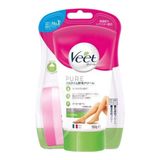  Kem Tẩy Lông Veet PURE Nhật Bản 150g (Kèm mút đầy lông) 