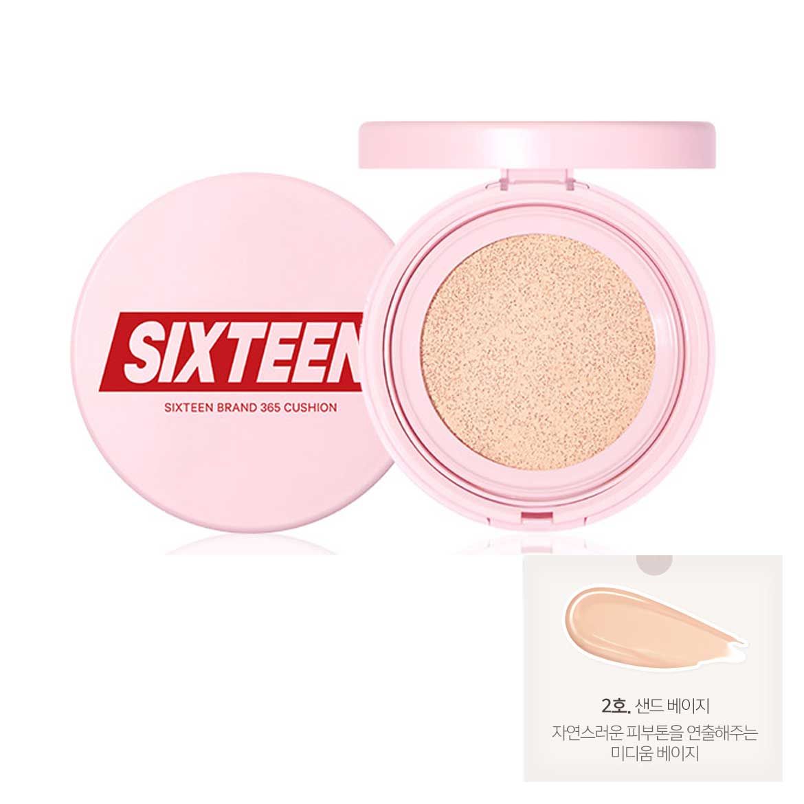  Phấn Nước Dưỡng Ẩm 16Brand By Chosungah 365 Cushion SPF50+/PA+++ - DATE 10.2022 