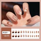  Hộp 24 Móng Tay Giả Đính Hạt, Đá Nails Box Cao Cấp Nội Địa Trung Kèm Keo Dán + Dũa Móng 