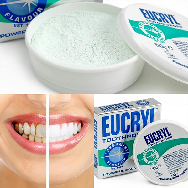 Eucryl Tooth Powder giúp làm trắng răng hiệu quả 1