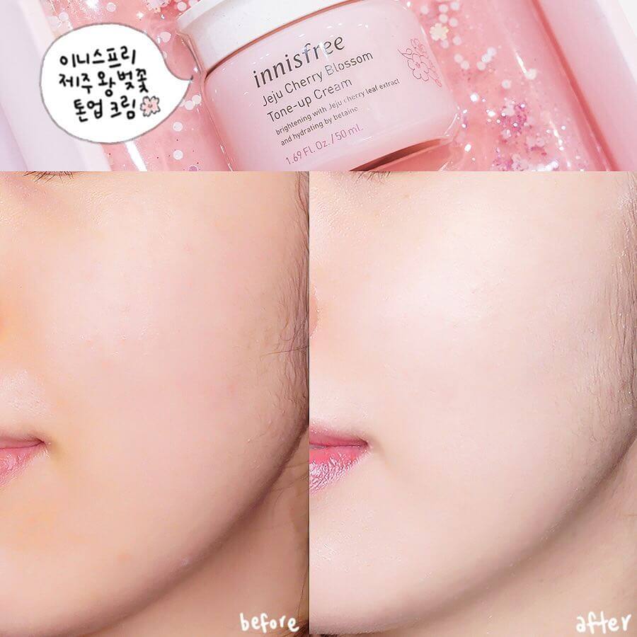 Kem Dưỡng Nâng Tông Da Chiết Xuất Hoa Anh Đào Innisfree Jeju Cherry Blossom Tone Up Cream