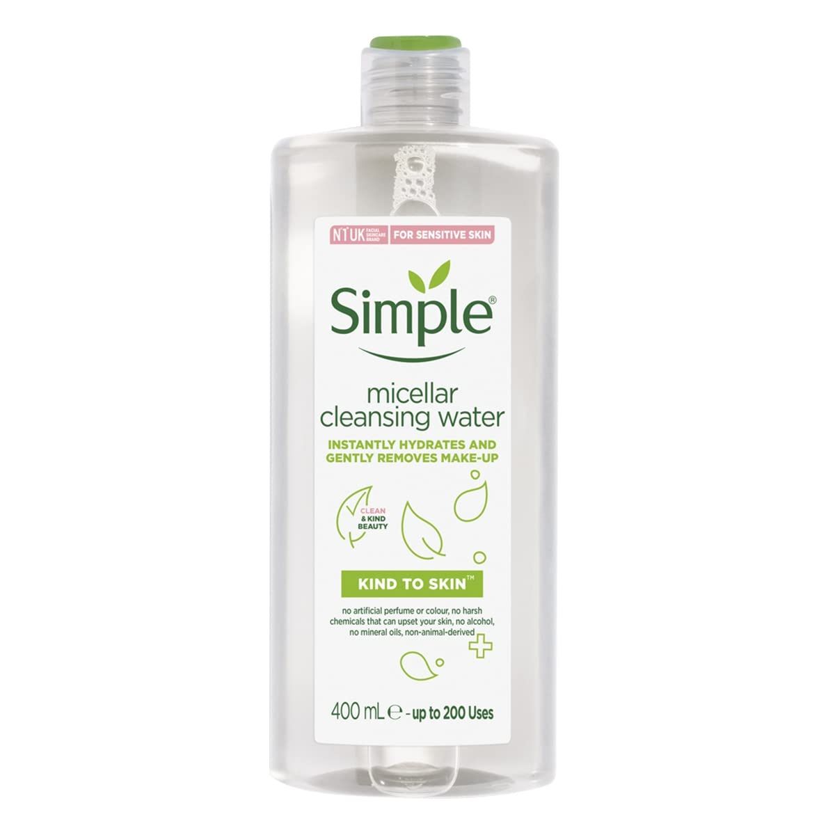  Nước tẩy trang Simple Kind to Skin Micellar Cleansing Water - 100/200/400ml 