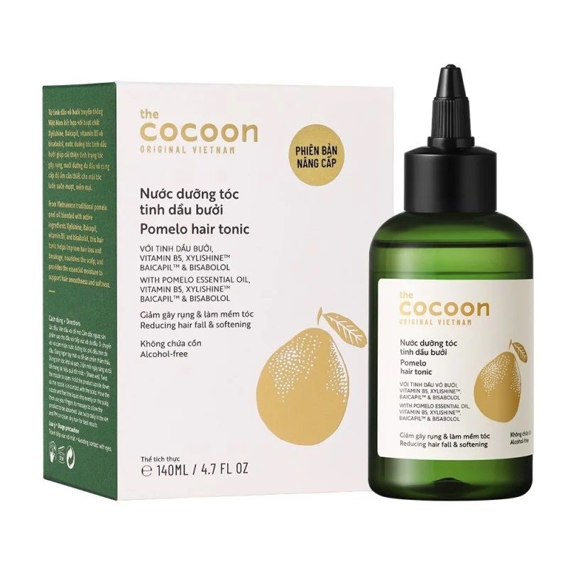  (Phiên Bản Nâng Cấp) Nước Dưỡng Tinh Dầu Bưởi COCOON Pomelo Hair Tonic 140ml 