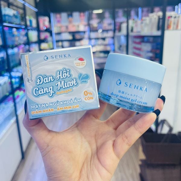  Mặt Nạ Ngủ Cấp Ẩm Chuyên Sâu SENKA Deep Moist Gel Cream - 50g 