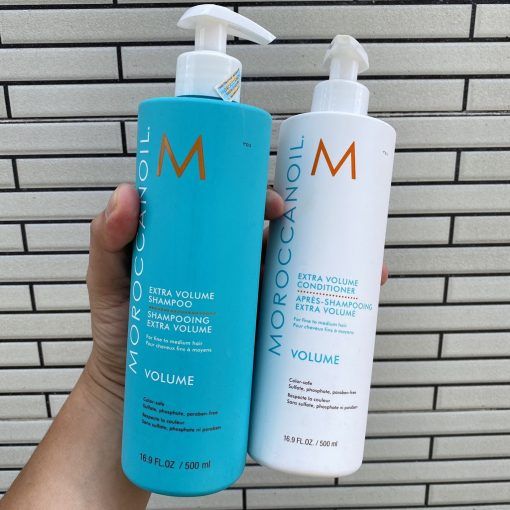  Bộ Dầu Gội Xả Tăng Phồng Moroccanoil Volume & Shine 500ml - Tặng Kém 1 Dưỡng Tóc 50ml 