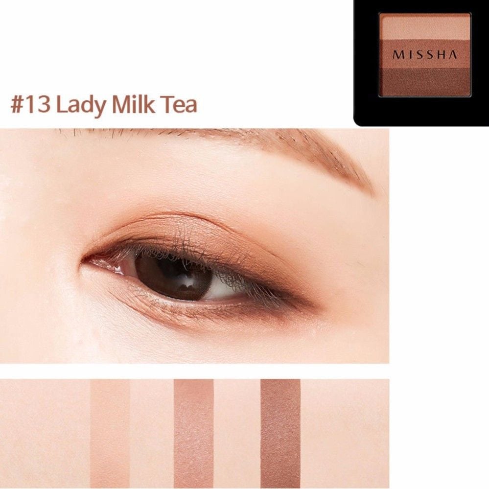  Phấn Mắt 3 Ô Nhỏ Gọn Tiện Lợi  MISSHA The Style Triple Perfection Shadow 