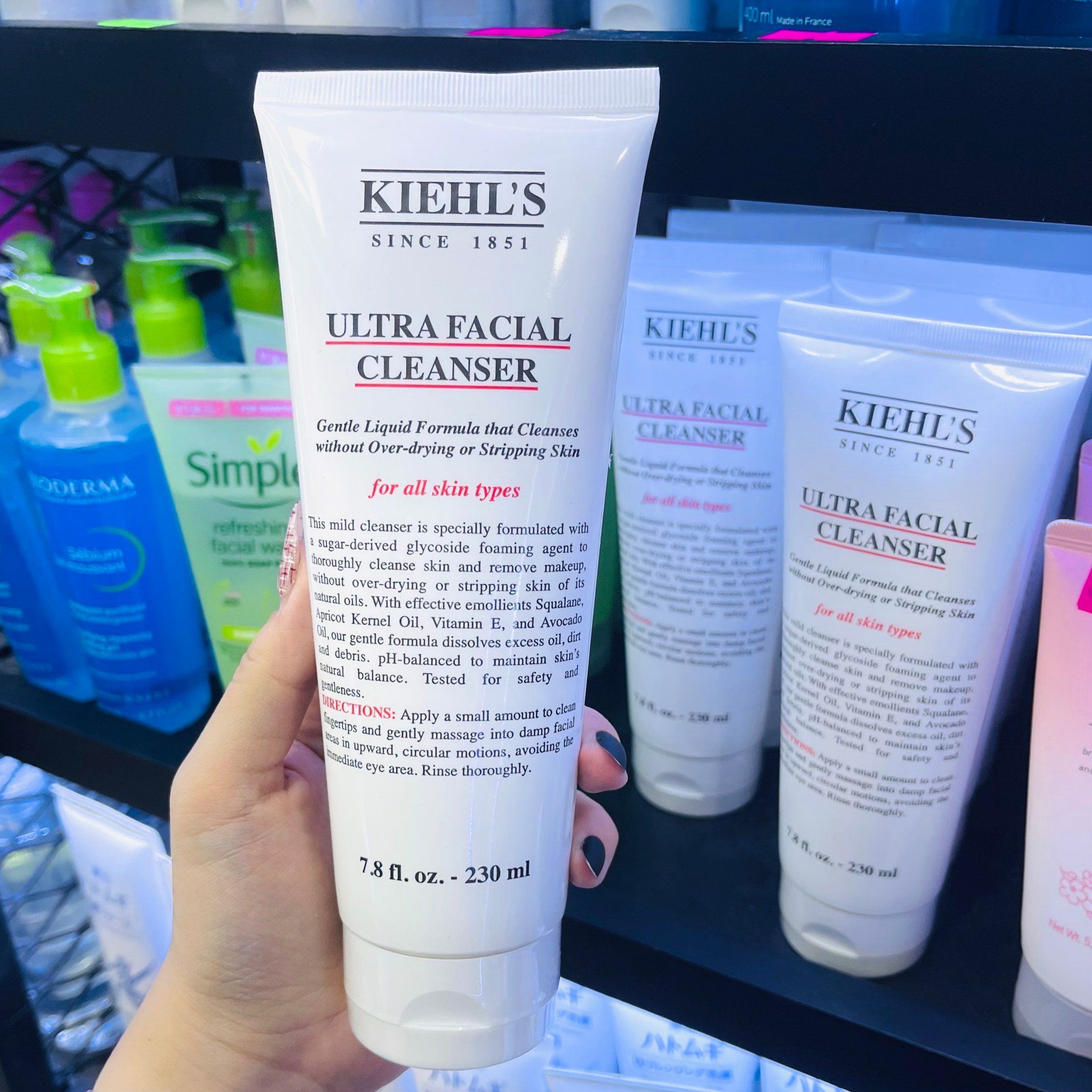  Sữa Rửa Mặt Tạo Bọt Dịu Nhẹ KIEHL'S Ultra Facial Cleanser - 230ml (jumbo size) 