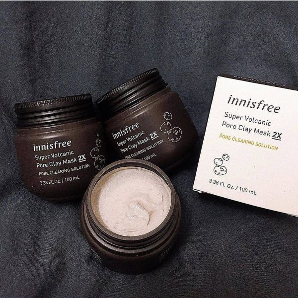  Mặt Nạ Tro Núi Lửa Trị Mụn Đầu Đen Innisfree Super Volcanic Pore Clay Mask 2X 