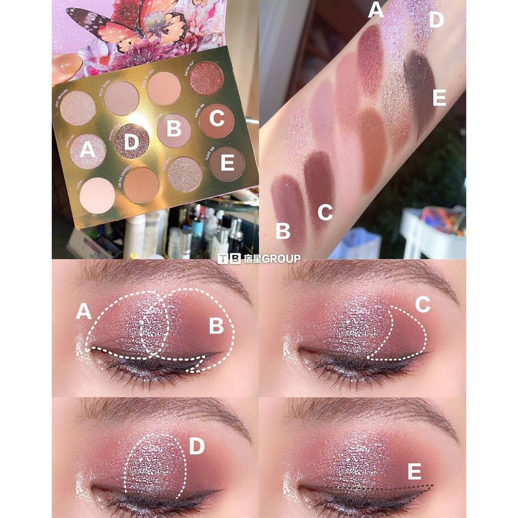  Bảng Màu Mắt 12 Ô COLOURPOP Eyeshadow Pressed Powder Palette 