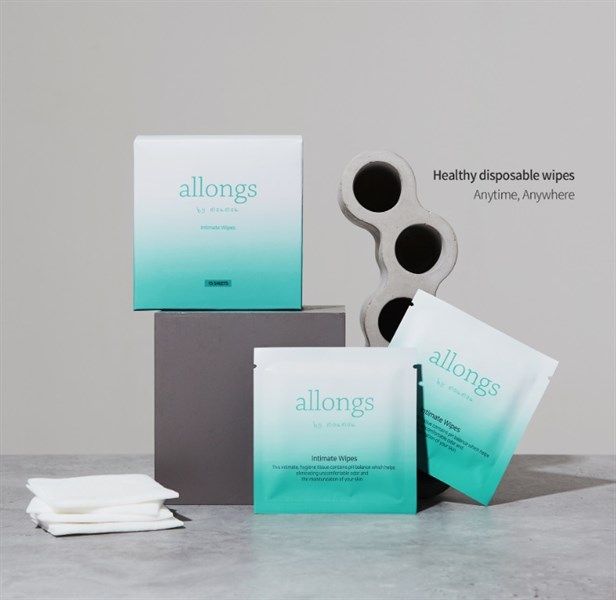  Khăn Lau Phụ Khoa Allongs Intimate Wipes (15 miếng 1 hộp) 