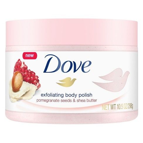  (Bản Châu Âu - Đức)  Tẩy Tế Bào Chết Toàn Thân Hạt Nhuyễn Mịn Da DOVE Exfoliating Body Polish 