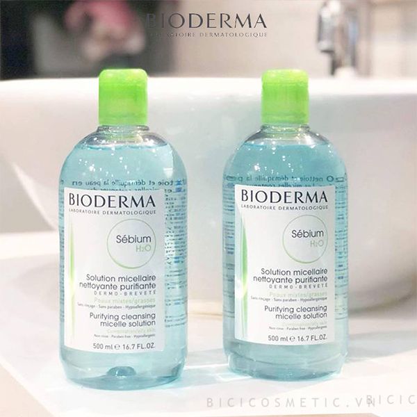  (100 & 500ml) Nước Tẩy Trang Dịu Nhẹ Cho Da Mặt  BIODERMA Crealine/Sebium H20 