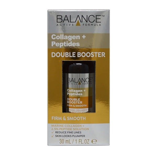  (Mẫu Mới 2022) Tinh Chất Giảm Nếp Nhăn, Thúc Đẩy Collagen Tái Tạo Da Thế Hệ Mới BALANCE Collagen + 2.5% Peptide Double Booster Serum - 30ml 