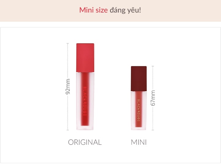 Black Rouge Air Fit Velvet Mini Kit Chocolip 15- Bici Cosmetics