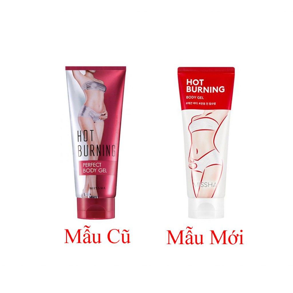  Gel Tan Mỡ Missha Hot Burning Perfect Body Gel 200ml 