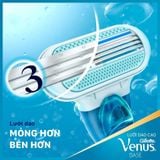  Dao Cạo 3 Lưỡi Chuyên Dụng Cho Nữ Gillette Venus Smooth 2UP (1 Cán + 2 Đầu Thay Thế) 