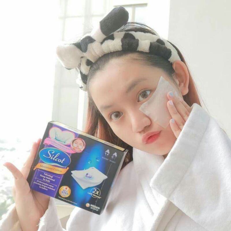  Bông Đắp Toner, Tẩy Trang SILCOT Lotion Mask Unicharm Chính Hãng - 40 miếng đôi 