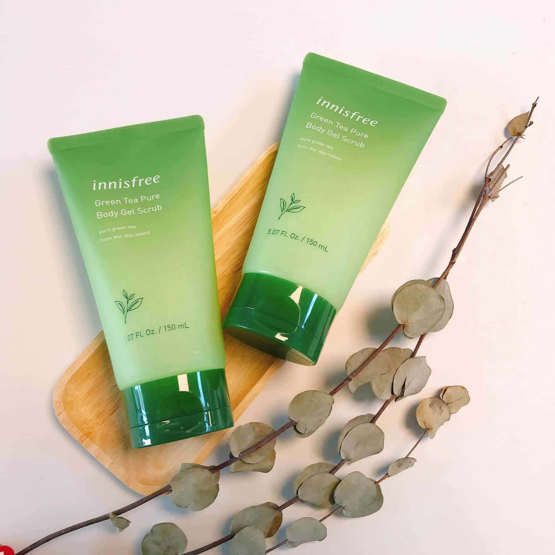  Tẩy Tế Bào Chết Body Toàn Thân Innisfree Green Tea Pure Body Gel Scrub 