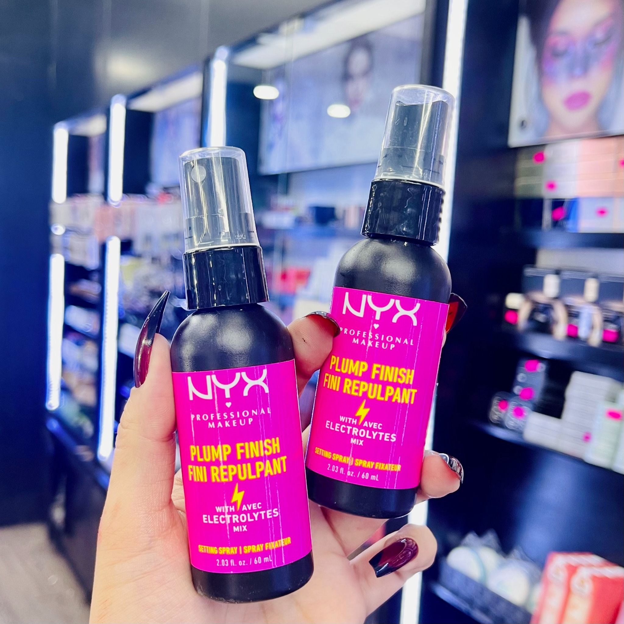  (Mới 2022) Xịt Khóa Nền Giữ Lớp Makeup 24h NYX Plump Finish Setting Spray 60ml 