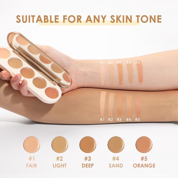  Bảng Che Khuyết Điểm 5 trong 1 FOCALLURE All In One Concealer Palette 01 | FA299 