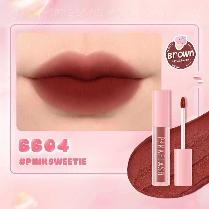 Son Kem Mềm Mịn Như Nhung PINKFLASH Pinksweetie Powdery Lip | PF-L16 