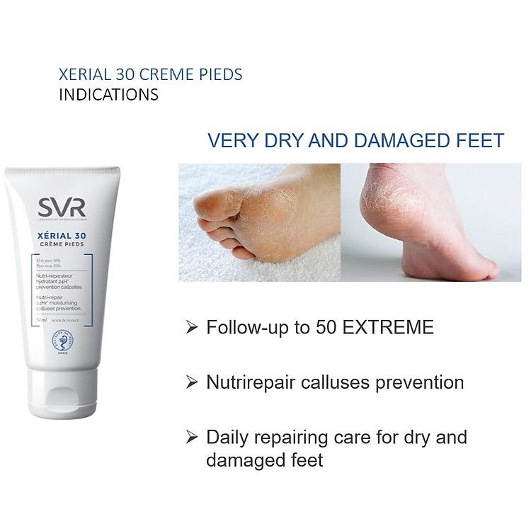  Kem Dưỡng Da Tay Chân Làm Giảm Vết Chai Sần Khó Chữa SVR Xerial 50 Extreme Pieds – 50ML 