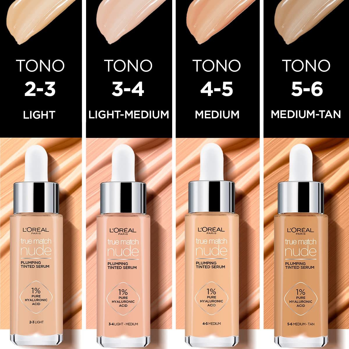  Kem Nền Dạng Tint Che Phủ Cao, Chứa Serum HA L'OREAL True Math Nude Hyaluronic Tinted Serum 2022 