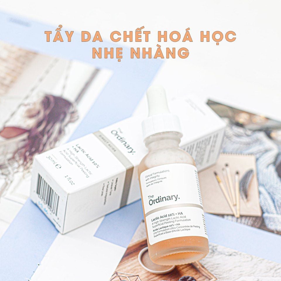  Tinh Chất Giảm Mụn Ẩn, Mụn Đầu Đen THE ORDINARY Lactic Acid + HA - 30ml 